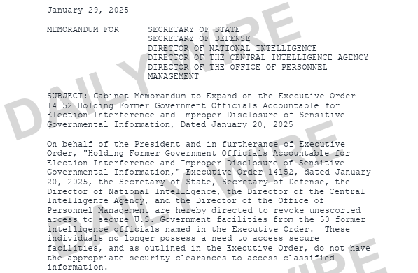 EXCLUSIVE: Trump Bans Intel Officials Who Pushed Russian Disinfo Hoax From Federal Buildings